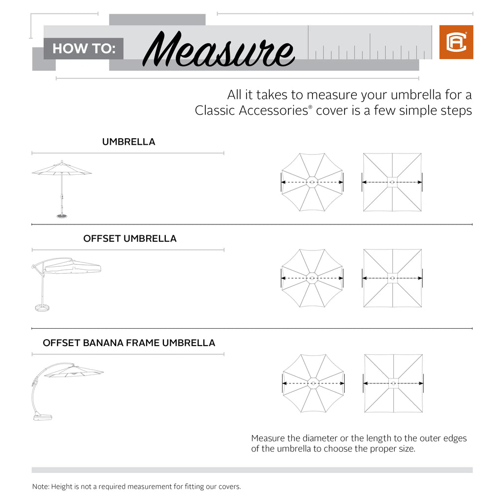 Patio Umbrella Cover with Water Resistant Fabric E1936
