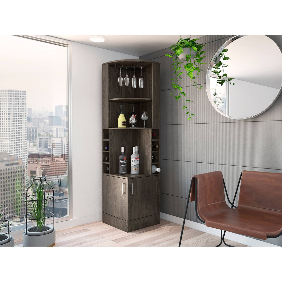 Cognac Bar Cabinet E16870