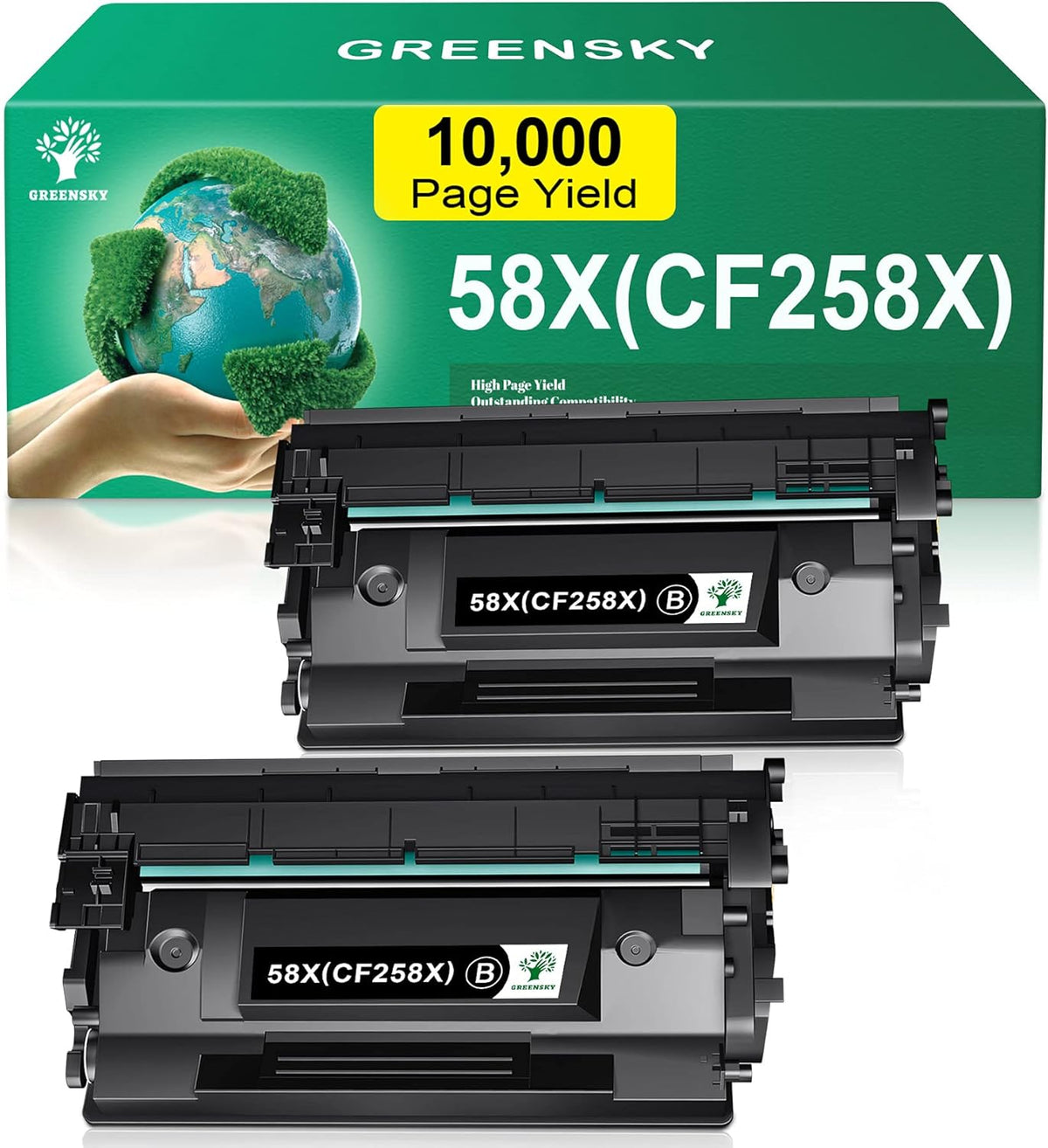 Compatible Toner Cartridge Replacement Black 2-Pack P614