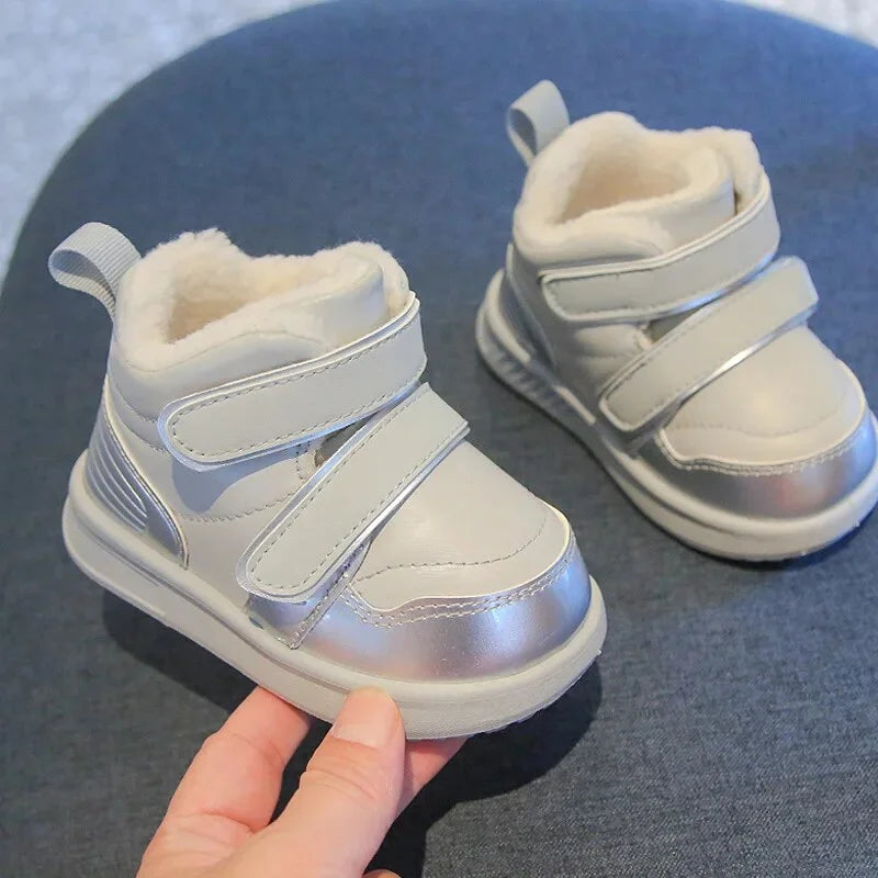 Silvery White Non Slip Warm Snow Boots L93742