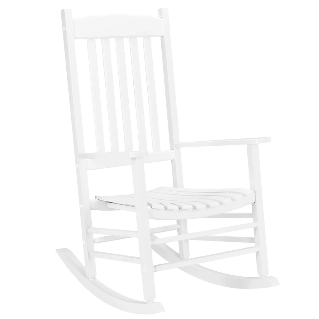 White Wood Rocking Chair E577