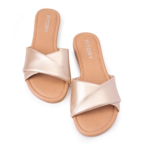 Women's Flat Sandals with Soft Leather Size 6-11 R16210