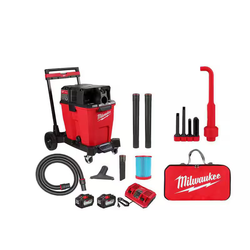 12 Gal Cordless Wet/Dry Shop Vac Kit with Right Angle Tool and Bag H4781