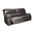 Gray Leather Power Reclining Sofa V17151