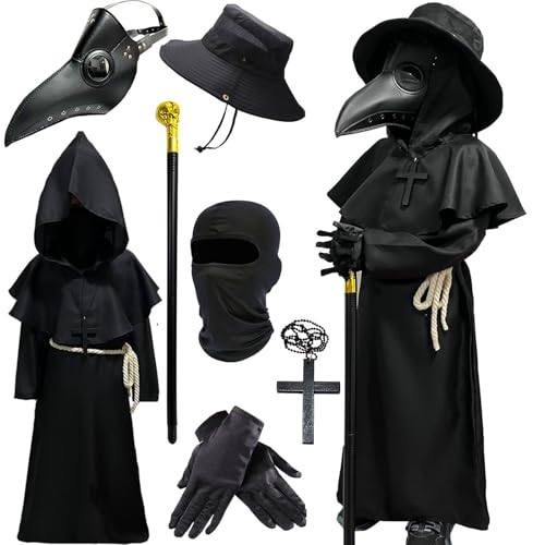 Plague Doctor Costume 7 in 1 Set I58757