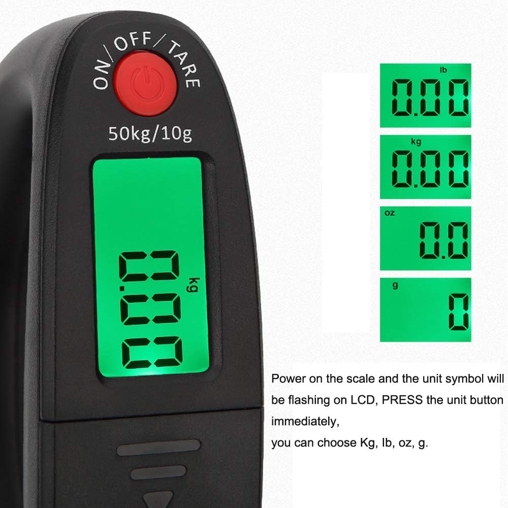 110lb 50kg Portable Digital Hanging Fish Scale J599