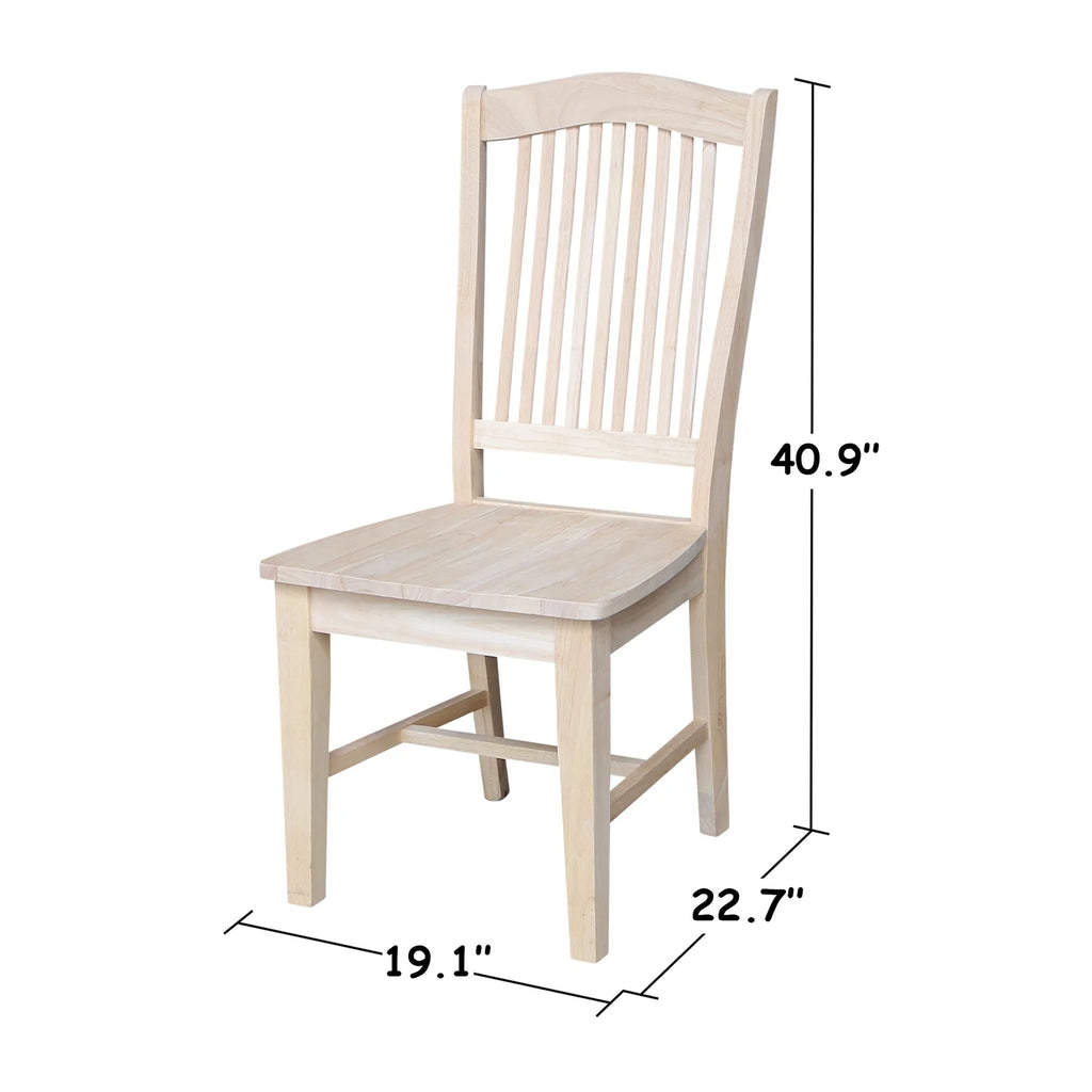 Unfinished Solid Wood Chairs R763