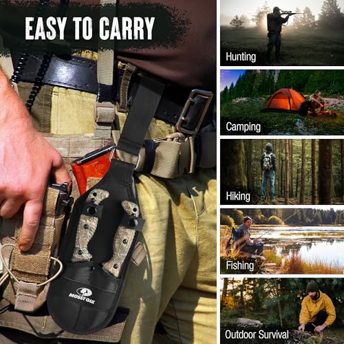 4 Pcs Hunting Knife Set with Portable Sheath F31520