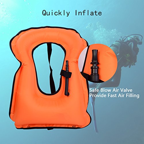 Inflatable Snorkel Vest for Adults 96-220 lbs F3082