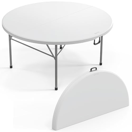 48" Round Bi-Folding Portable Plastic Table B295