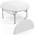 48" Round Bi-Folding Portable Plastic Table B295