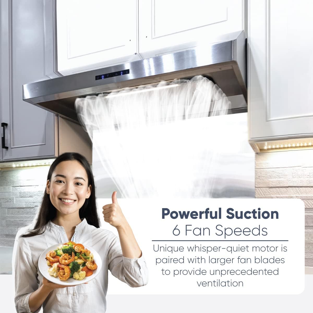 30 Under Cabinet Hood, 900+ CFM, Stainless Steel A4371