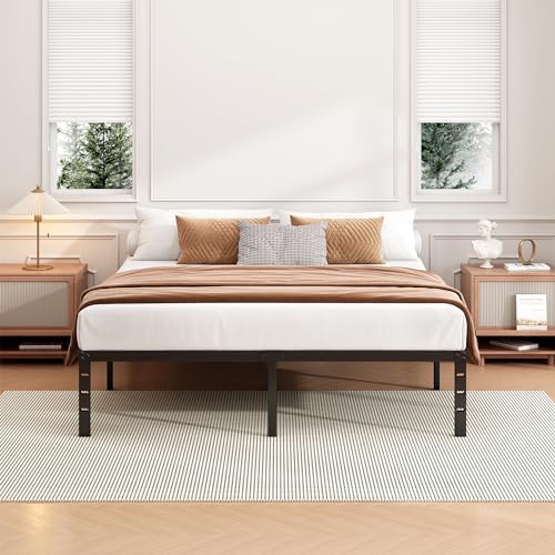 14 Inch Twin Size Metal Platform Bed Frame with Under Bed Storage L927