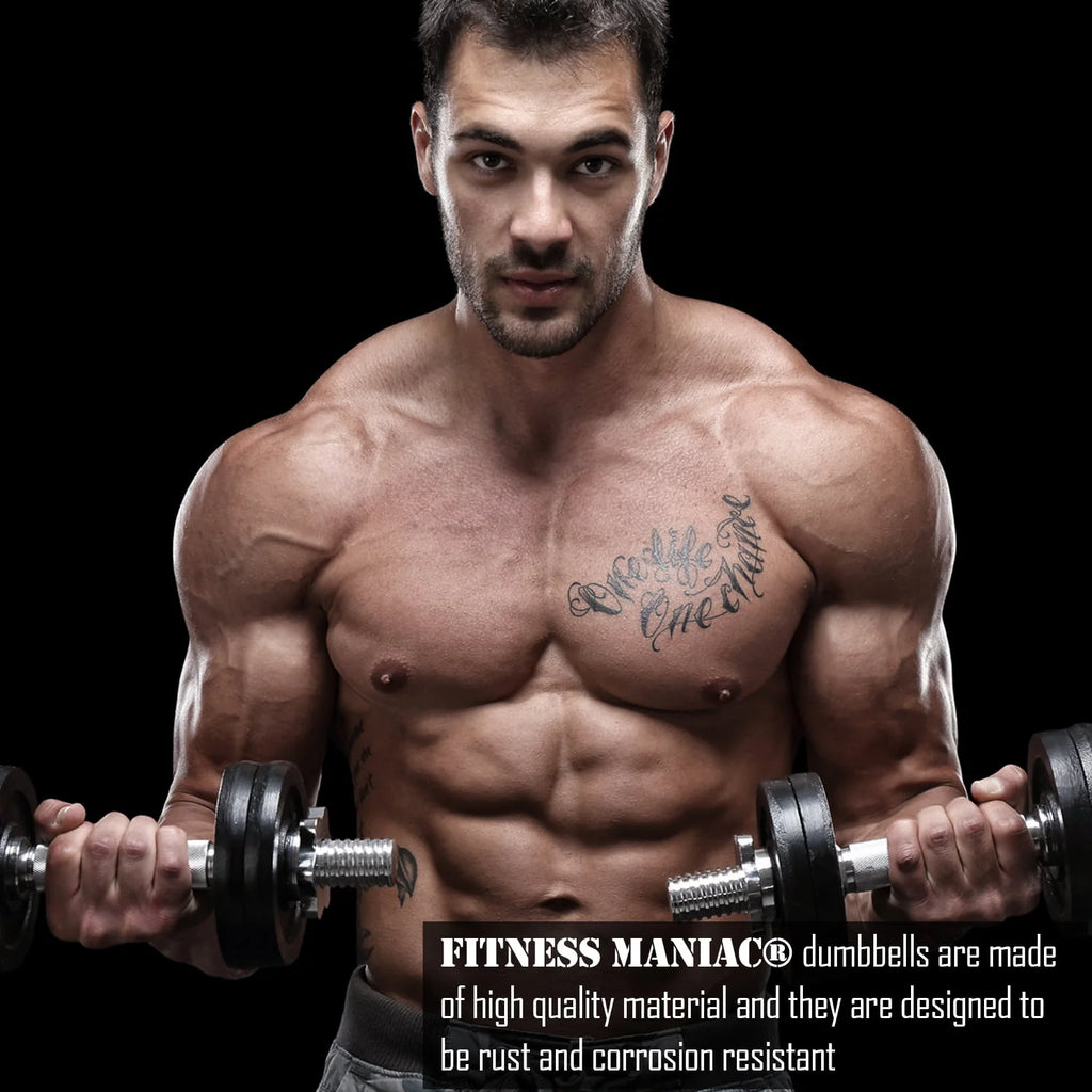 200 lbs Adjustable Cast Iron Dumbbells Set J8966