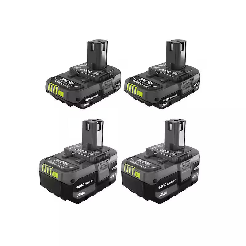 18V Lithium-Ion 4.0 Ah Battery 2-Pack with 2.0 Ah Compact Battery 2-Pack U956379