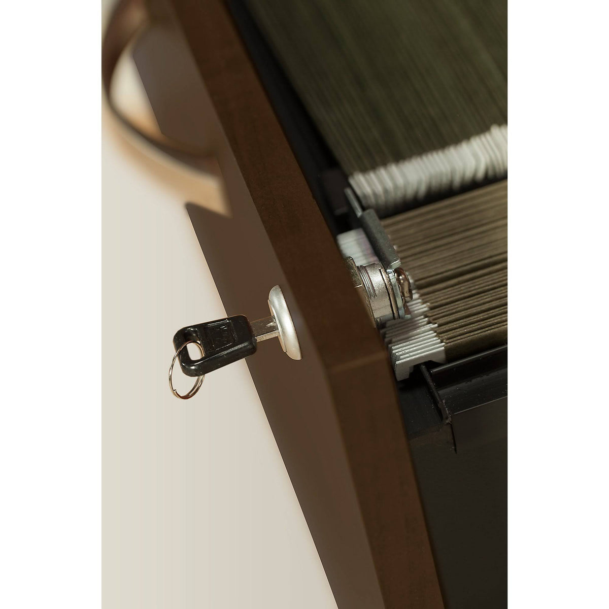 Mocha Cherry Lateral File Cabinet P54150