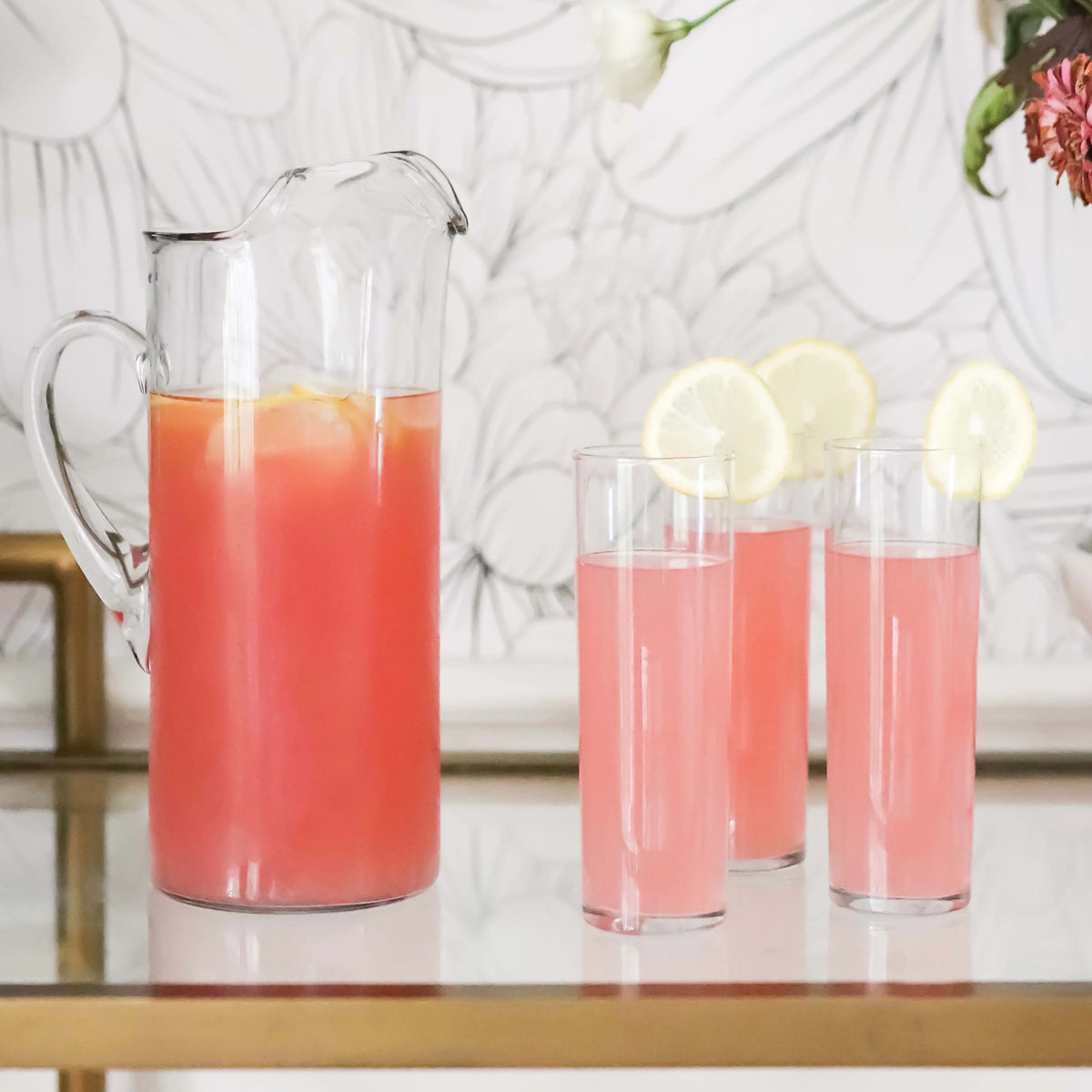 6 Highball Glasses and Pitcher Set E81391