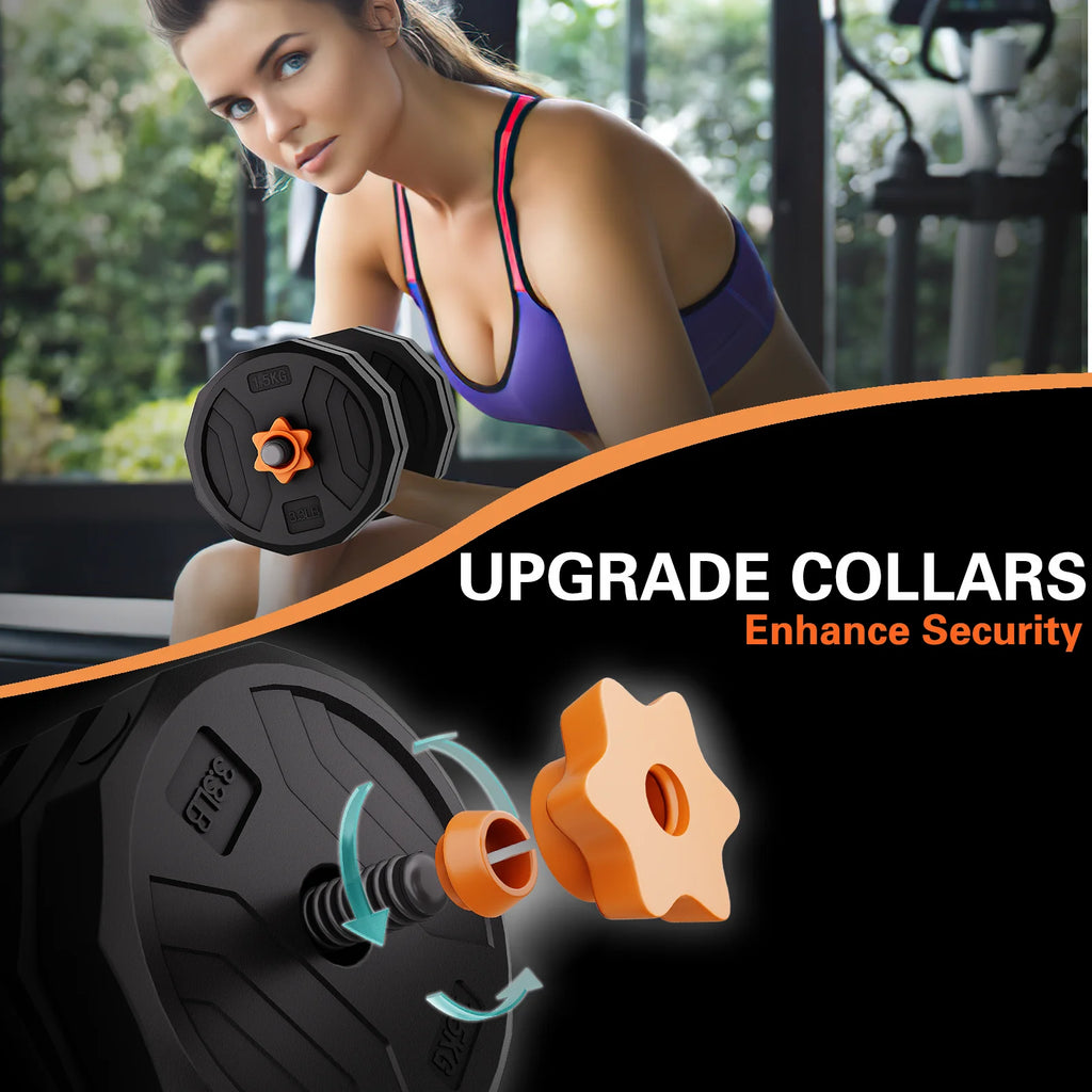 44lb 6-in-1 Adjustable Dumbbells Set with Connector O471