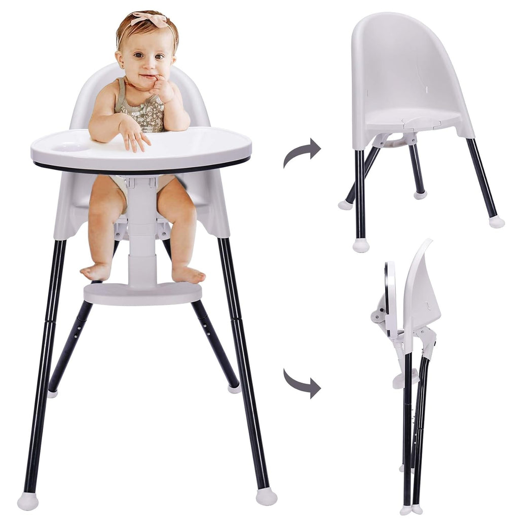 Folding High Chair with Detachable Tray and Harness M815198