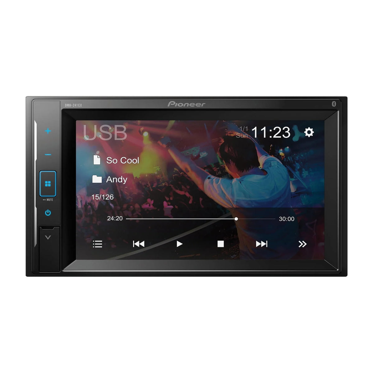 6.2-In. Double-DIN Digital Media Receiver with Touch Screen and Bluetooth P387104
