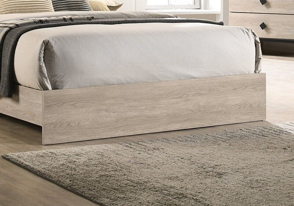 California King Size Bed 3pc Wooden Furniture Set C834