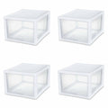 White 27 Qt Stacking Drawer Case of 4 H2128