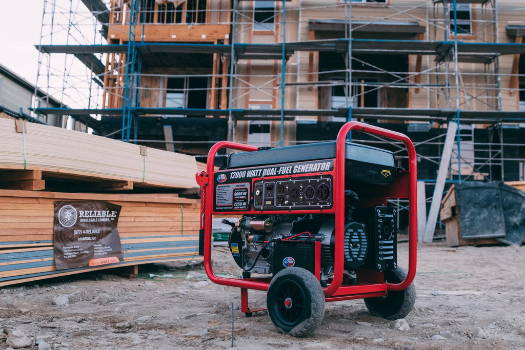 12000 Watt Dual Fuel Portable Generator with Electric Start R378