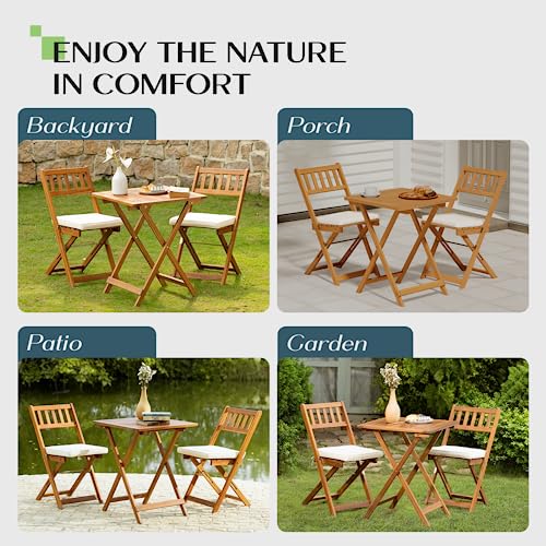 Wicker Bistro Table and Chairs Set of 2 V900591