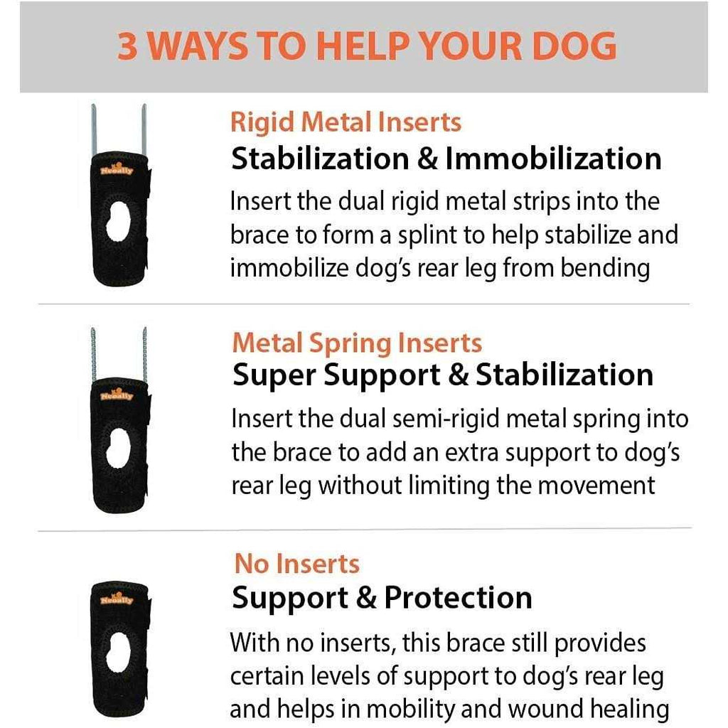 Small Dog Rear Leg Support Splint Braces L6708