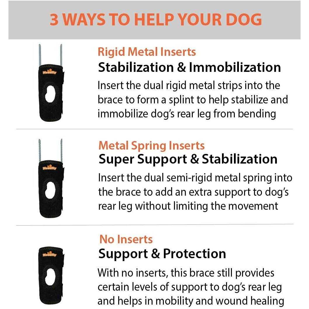 Small Dog Rear Leg Support Splint Braces L6708