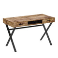 47"L 2-Drawers 1-Shelf Metal Computer Desk B451373