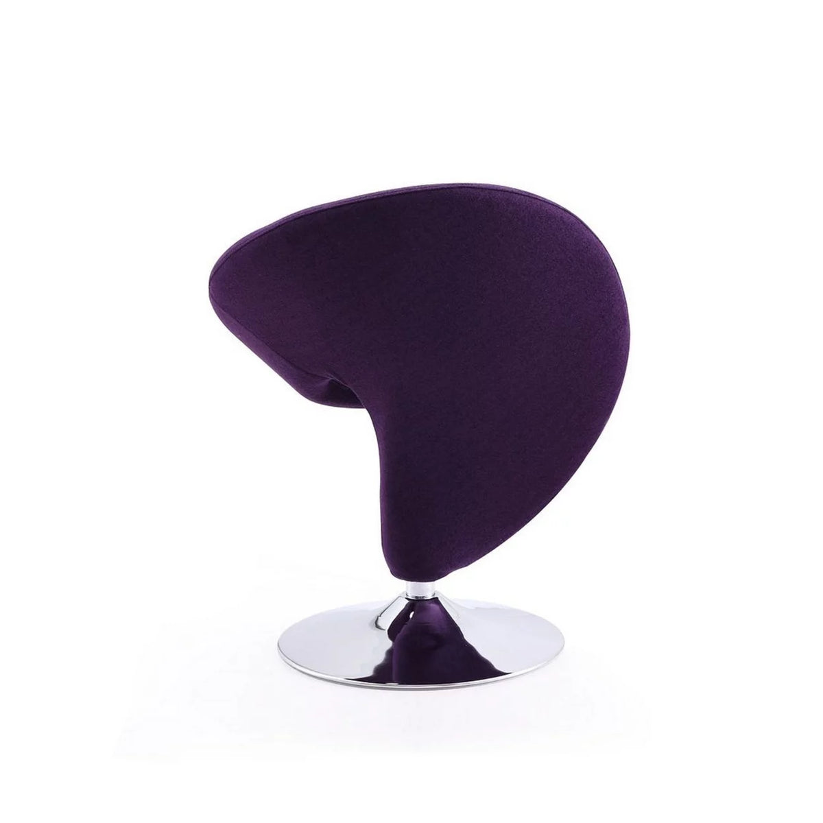 Purple Fabric Swivel Accent Chair O31324