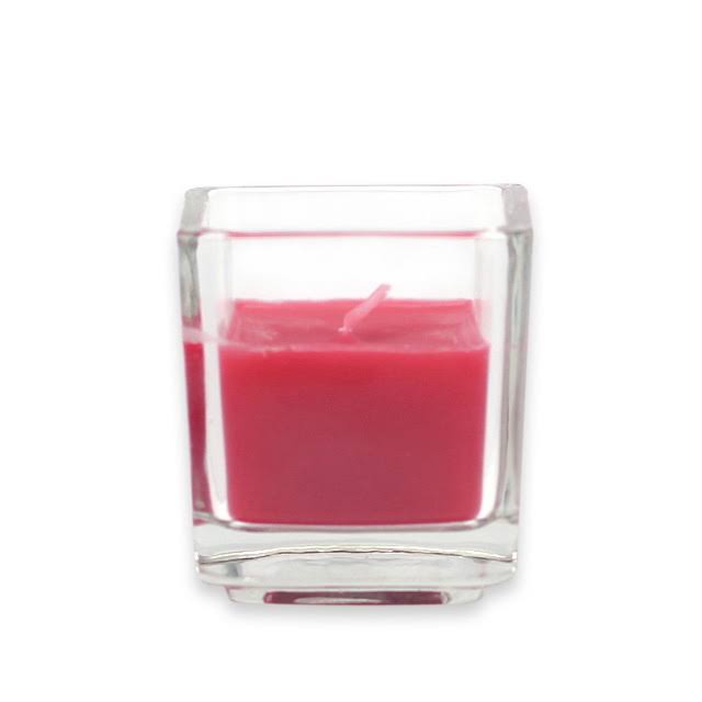 Square Glass Votive Candle T326