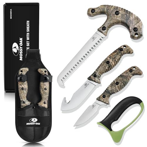 4 Pcs Hunting Knife Set with Portable Sheath F31520