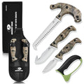 4 Pcs Hunting Knife Set with Portable Sheath F31520