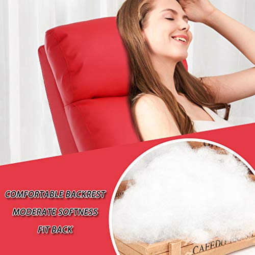 Black Recliner Chair with 2 Point Massage and Lumbar Support M86473
