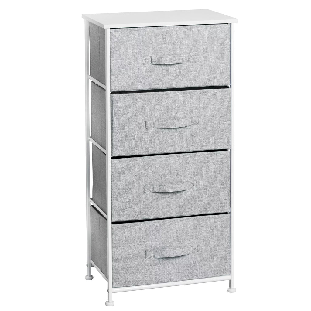 Tall Dresser Storage Tower with 4 Removable Fabric Drawers D5080