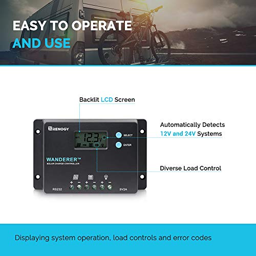 20A 12V/24V PWM Waterproof Solar Charge Controller with LCD Display Z9373