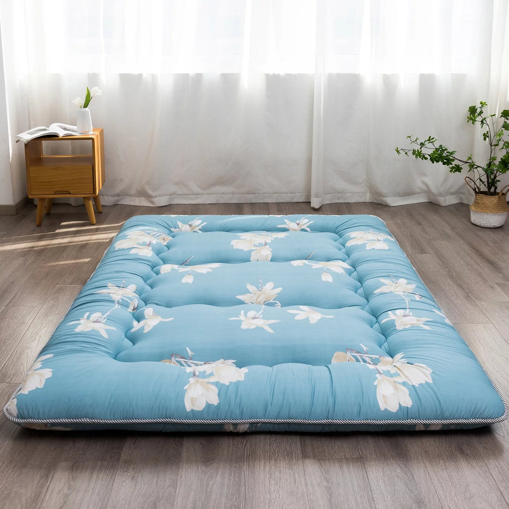 Floral Design Twin Size Japanese Floor Mattress O4331