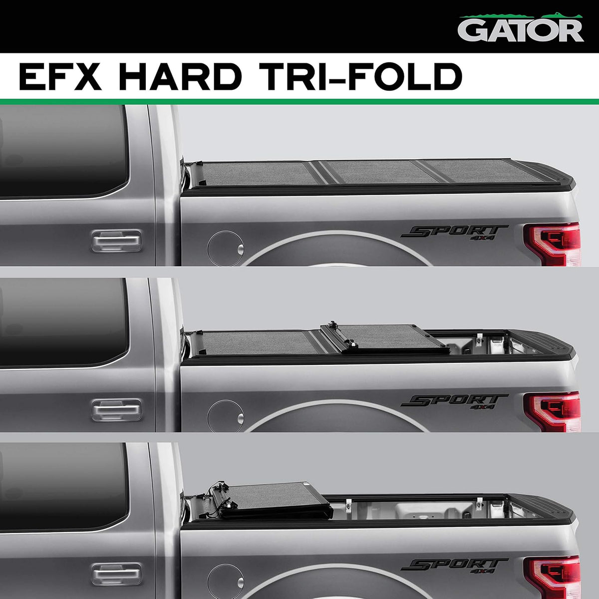 Hard Tri-Fold Truck Bed Tonneau Cover 6' 7 Bed B94423