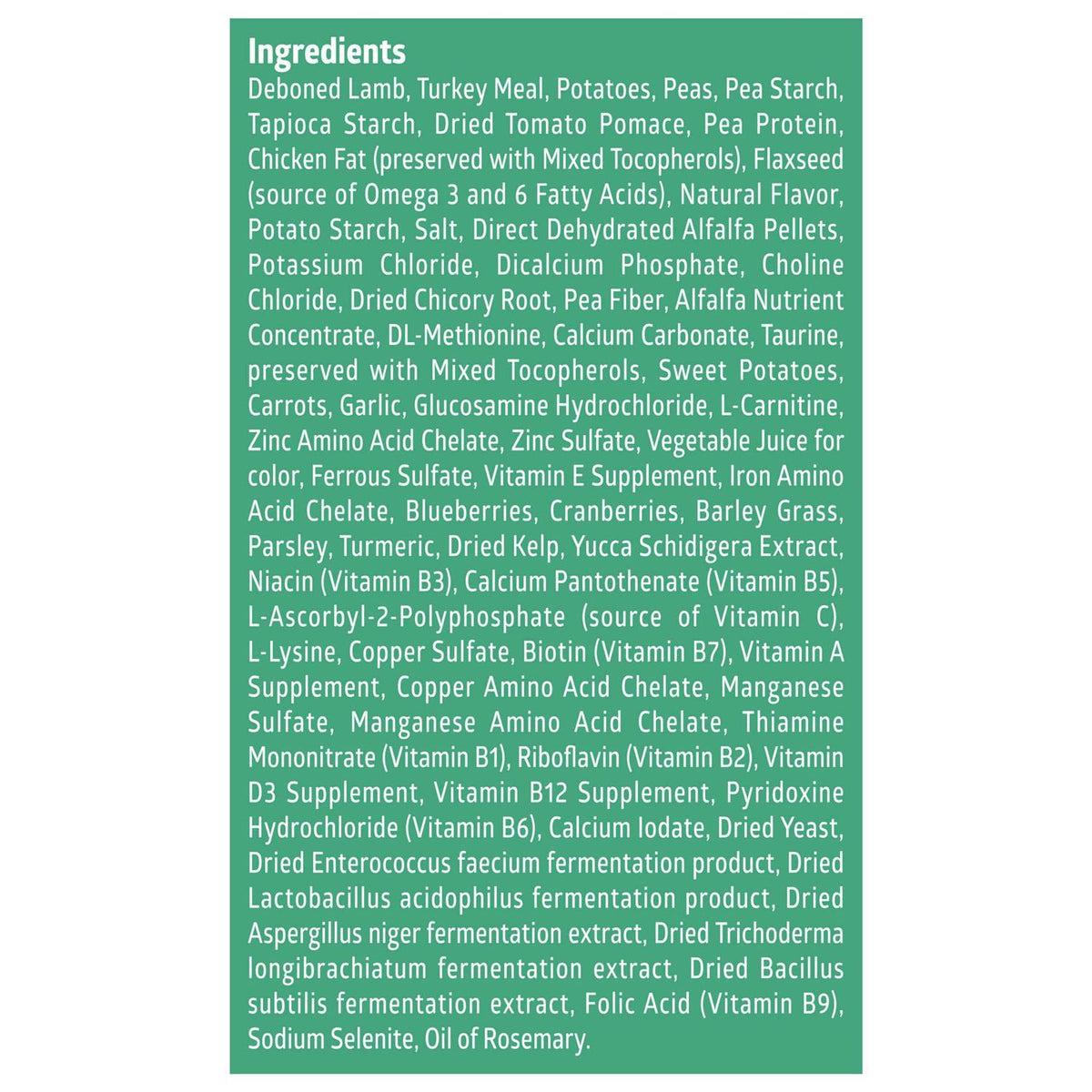 Grain-Free Lamb Recipe Dry Dog Food G705
