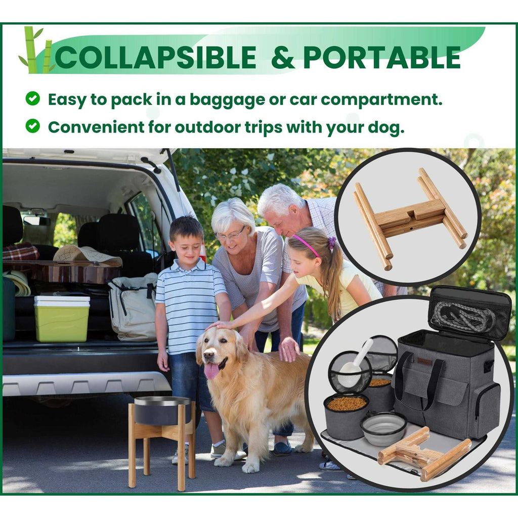 Adjustable Dog Bowl Stand I68546