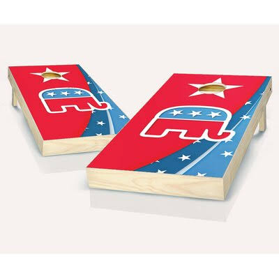 Solid Wood Cornhole Board and Bags J56470