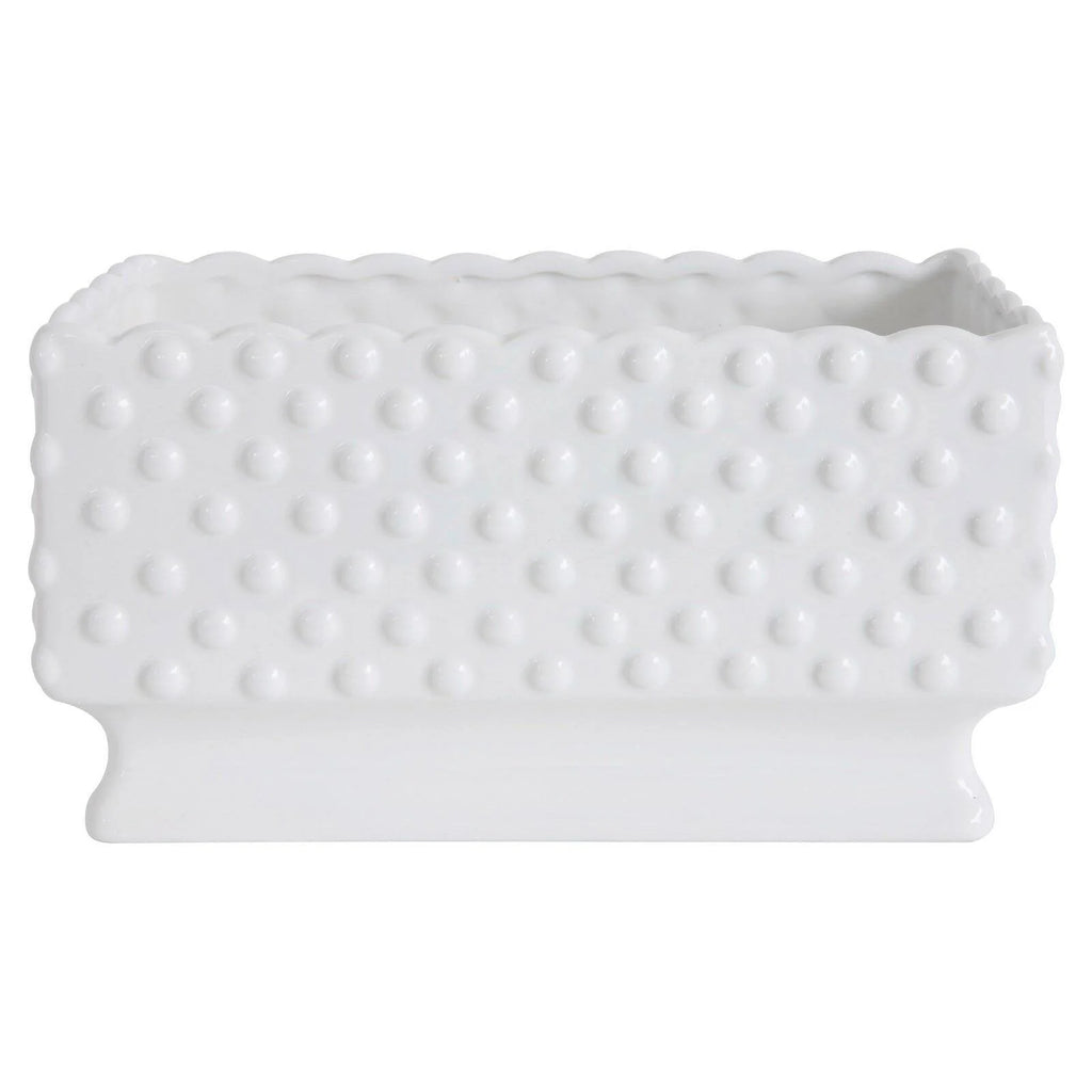 White Ceramic Planter Y6957