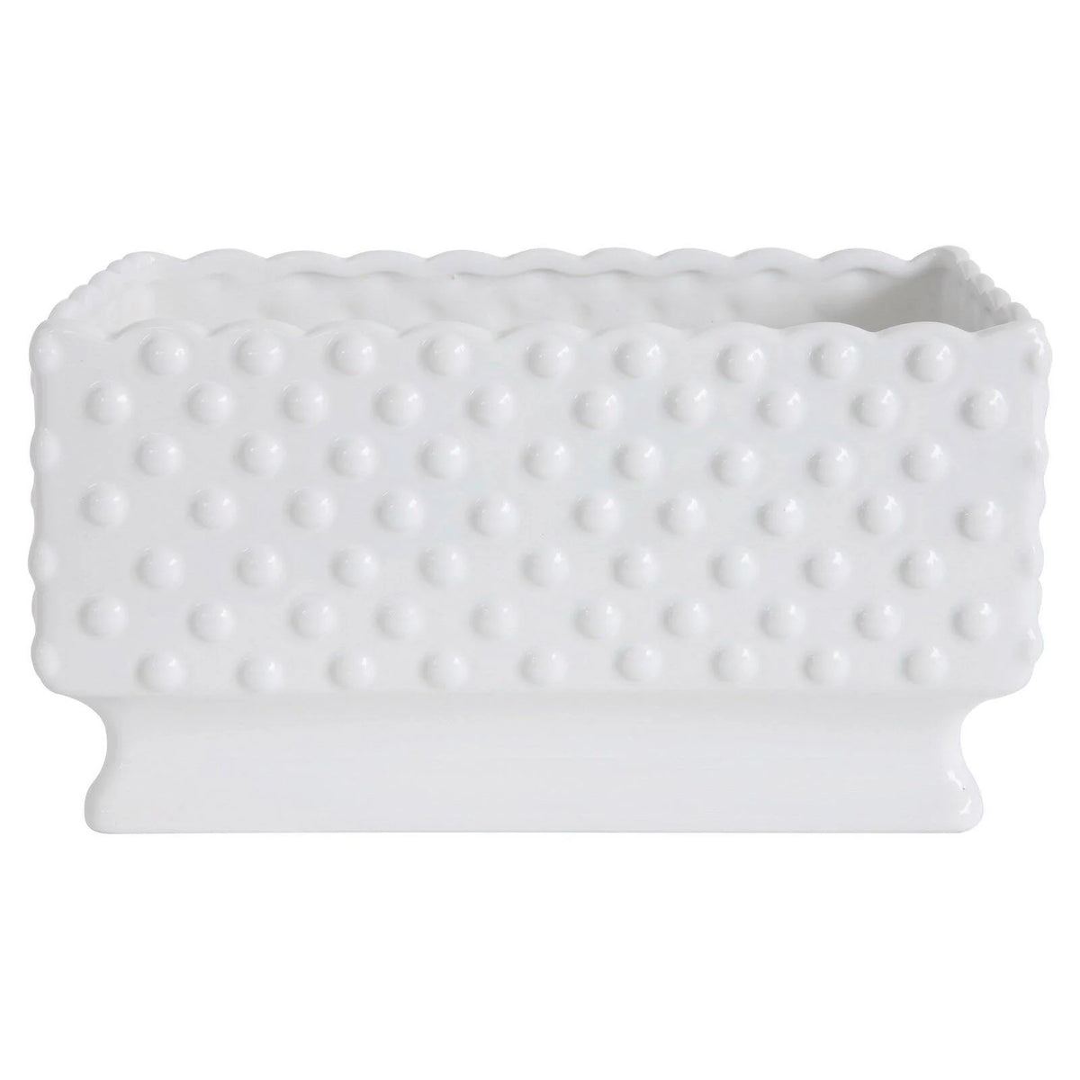 White Ceramic Planter Y6957