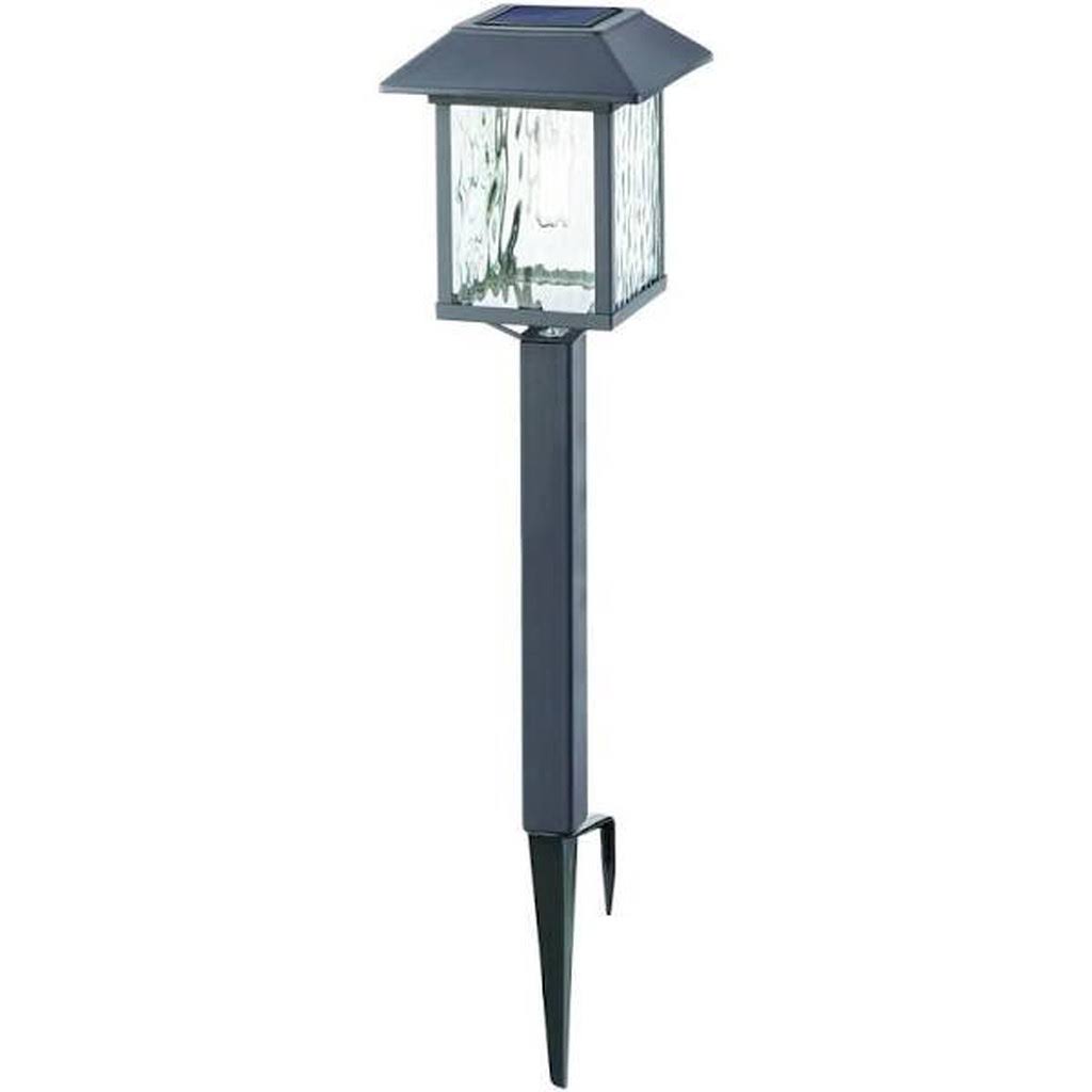 Gray Solar LED Path Light Set with Vintage Bulb 8-Pack Y654