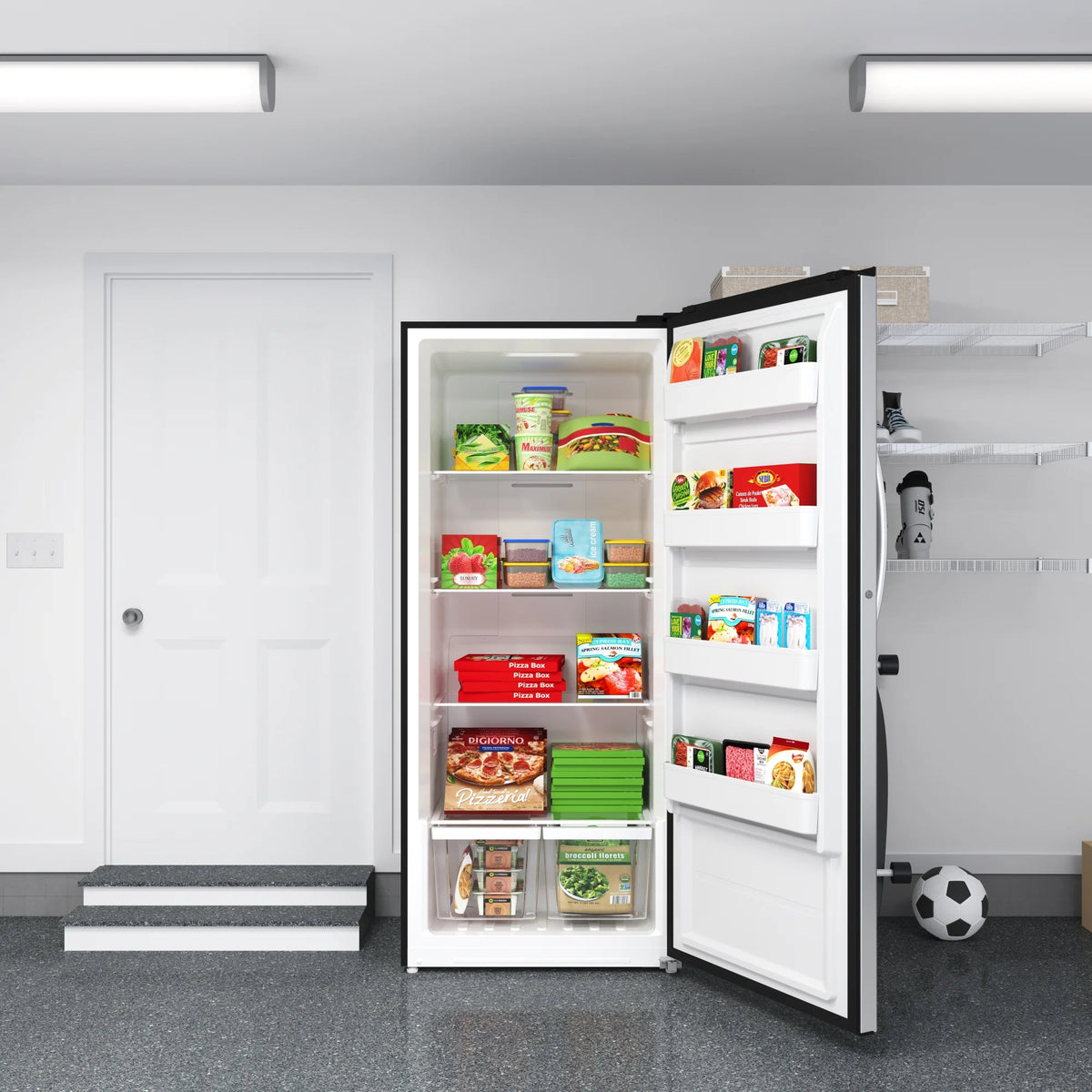 Convertible Refrigerator Freezer 21 cu. ft. Silver I557