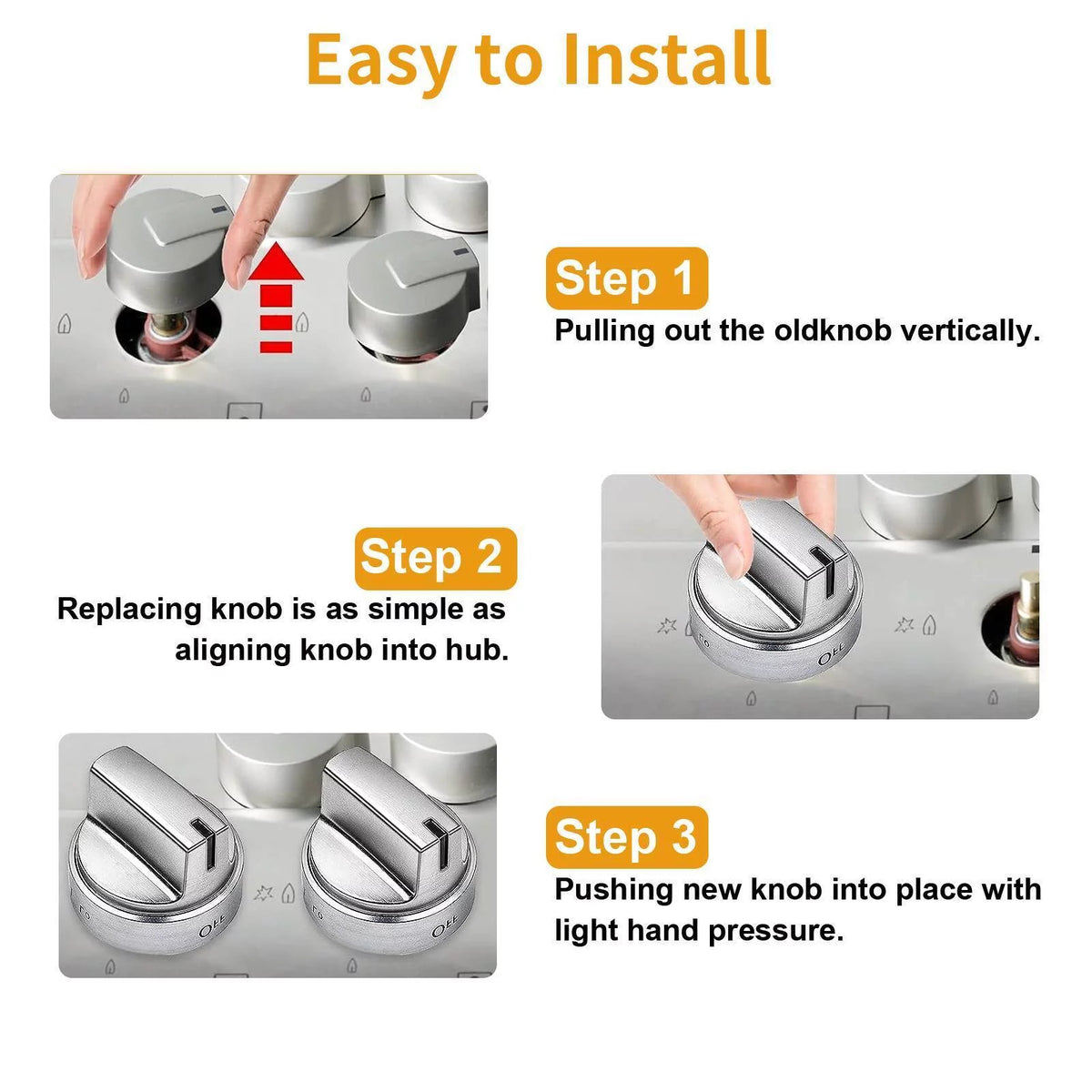 Stainless Steel Control Knobs C40032