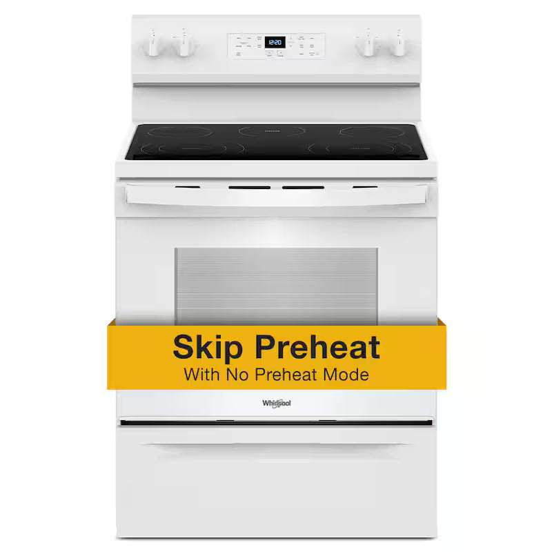5 Element Freestanding Electric Range in White A7198