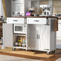 53.5'' Mobile Kitchen Island with Power Outlet W960385